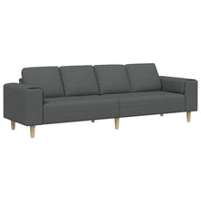 Sofa Set Dunkelgrau Stoff