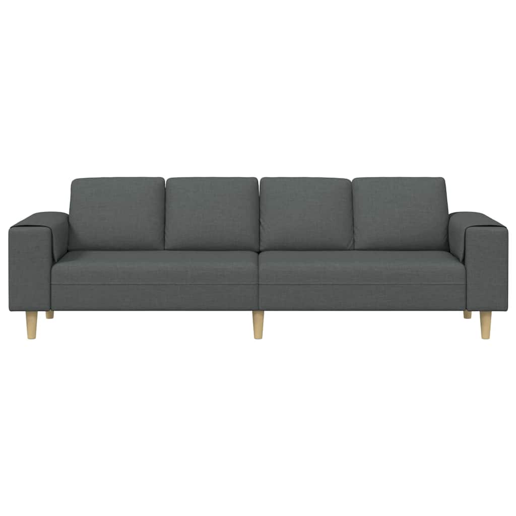 Sofa Set Dunkelgrau Stoff