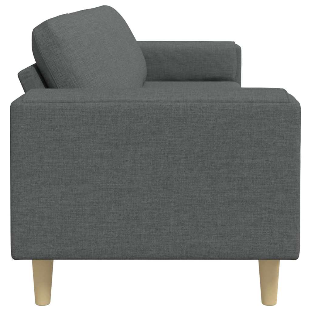 Sofa Set Dunkelgrau Stoff