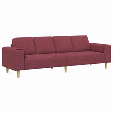 Sofa Set Weinrot Stoff