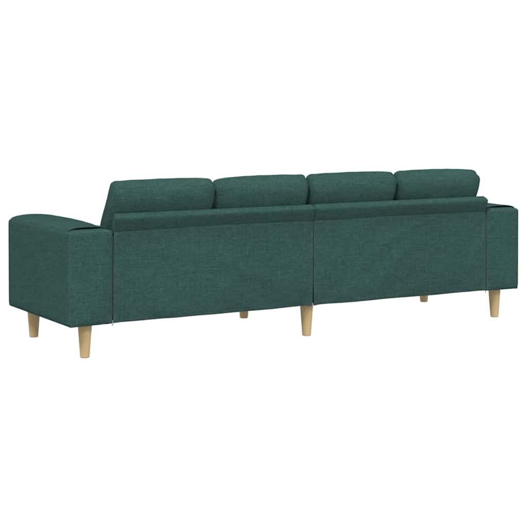 Sofa Set Dunkelgrün Stoff