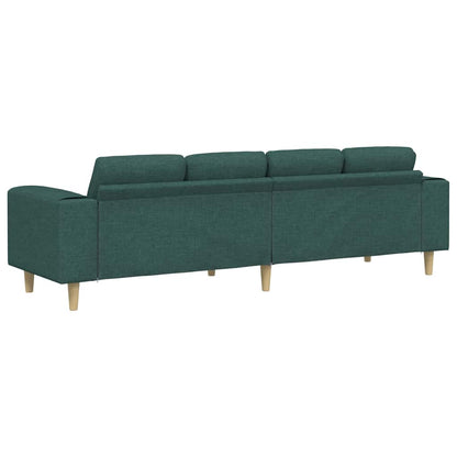 Sofa Set Dunkelgrün Stoff