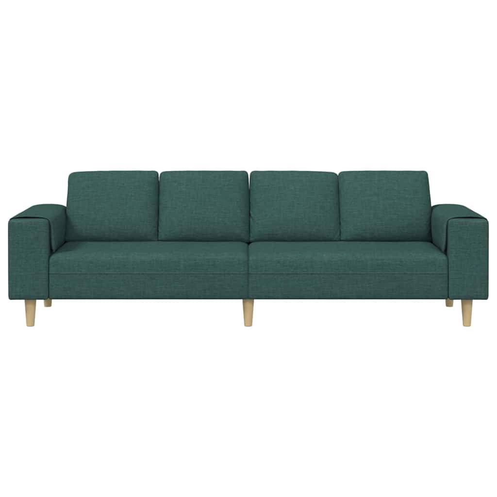 Sofa Set Dunkelgrün Stoff