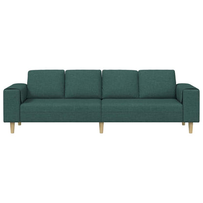 Sofa Set Dunkelgrün Stoff