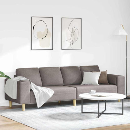 Sofa Set Taupe Stoff