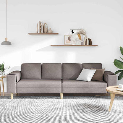 Sofa Set Taupe Stoff
