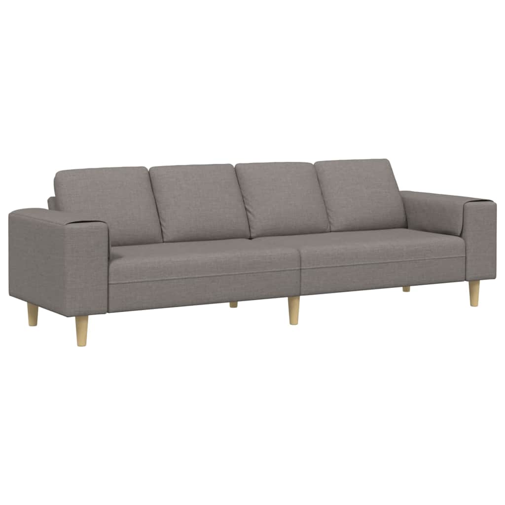 Sofa Set Taupe Stoff