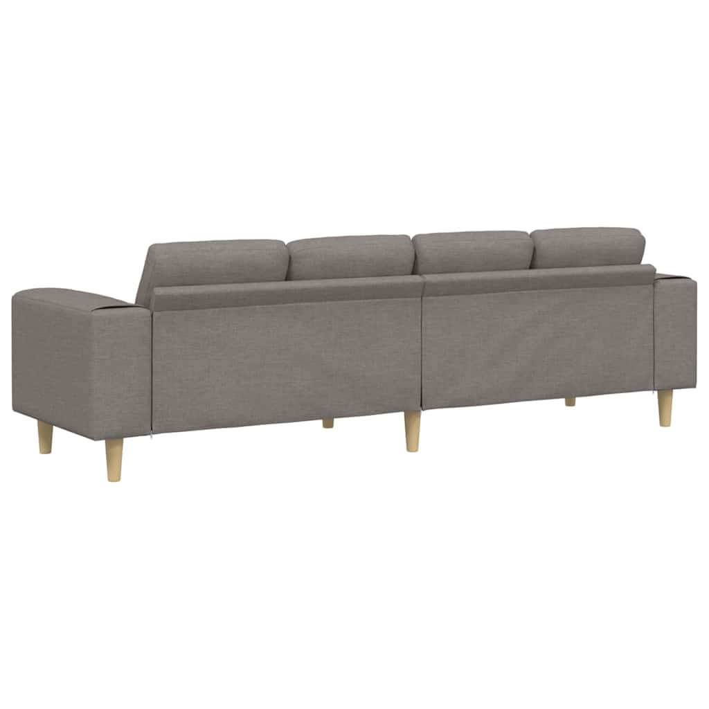 Sofa Set Taupe Stoff