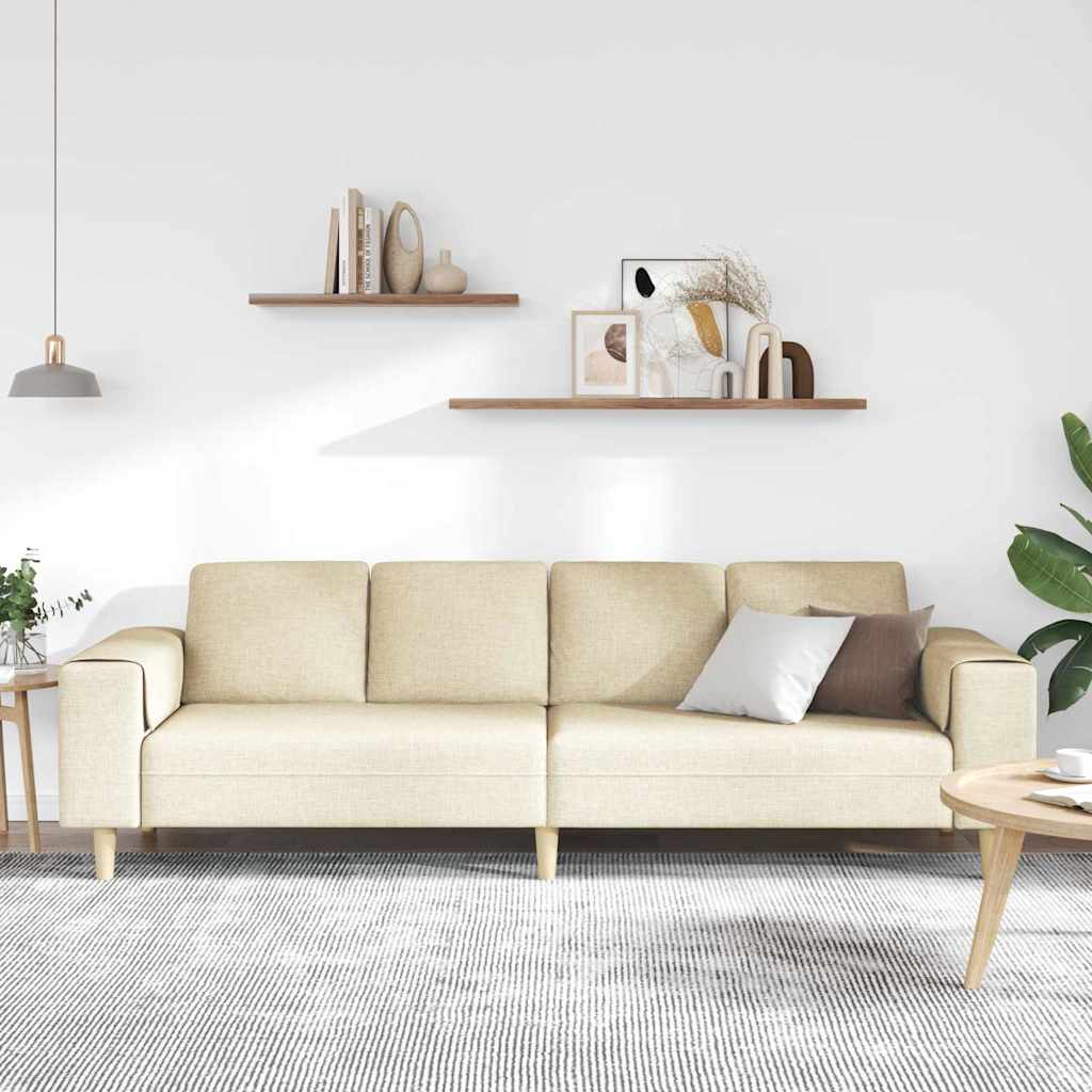 Sofa Set Creme Stoff