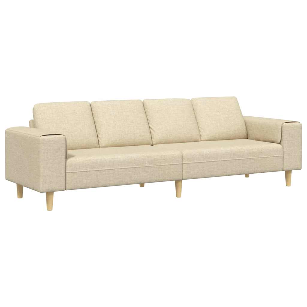 Sofa Set Creme Stoff