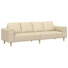 Sofa Set Creme Stoff