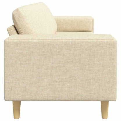Sofa Set Creme Stoff