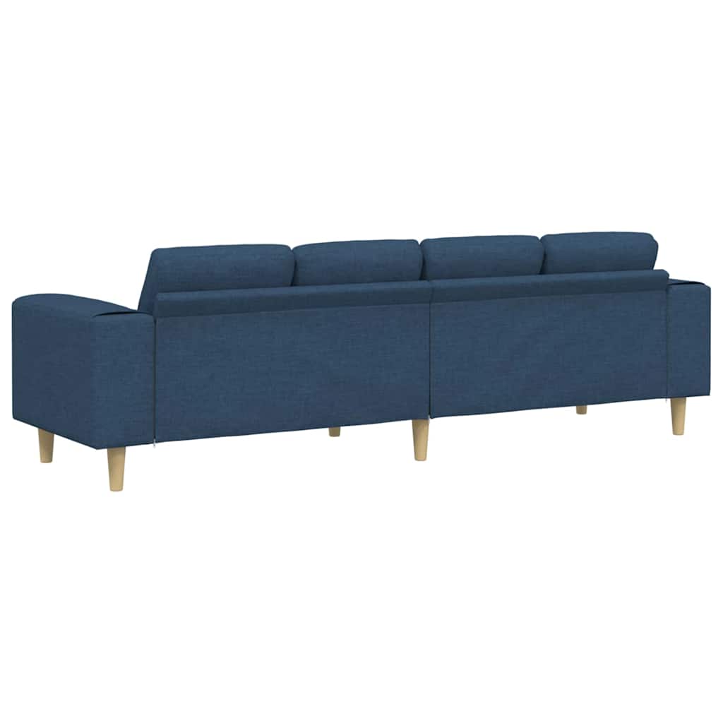 Sofa Set Blau Stoff