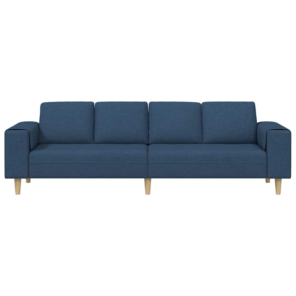 Sofa Set Blau Stoff