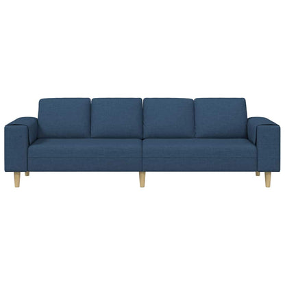 Sofa Set Blau Stoff
