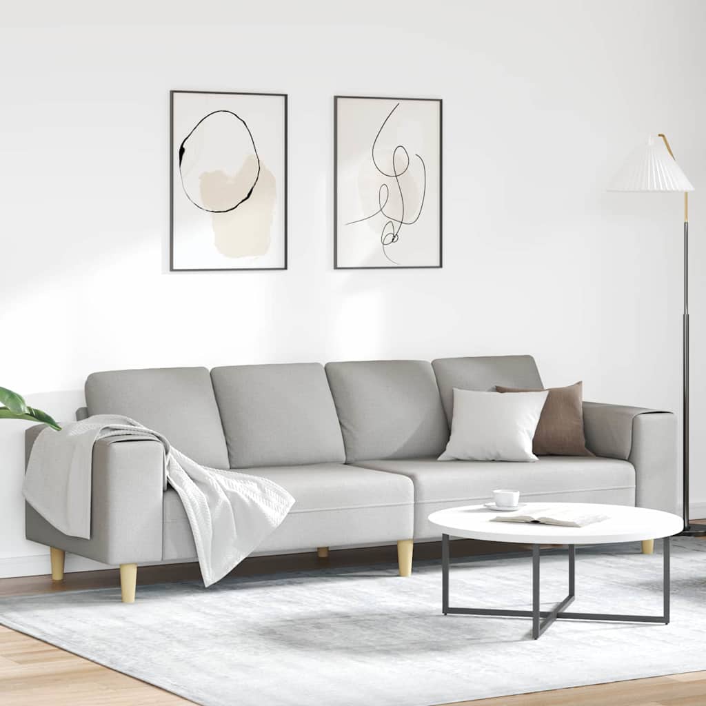 Sofa Set Wolkengrau Stoff