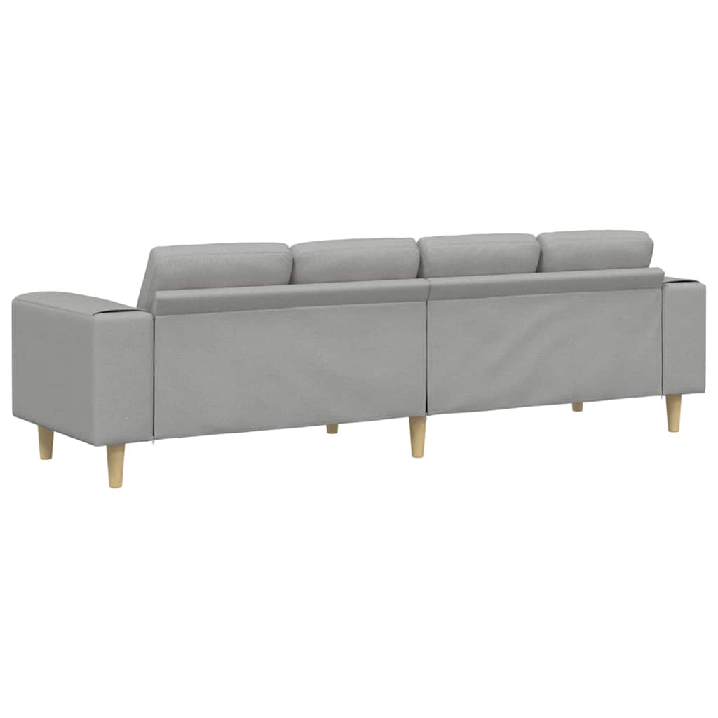 Sofa Set Wolkengrau Stoff