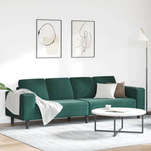 Sofa Set Dunkelgrün Samt