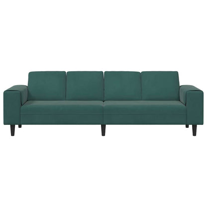 Sofa Set Dunkelgrün Samt