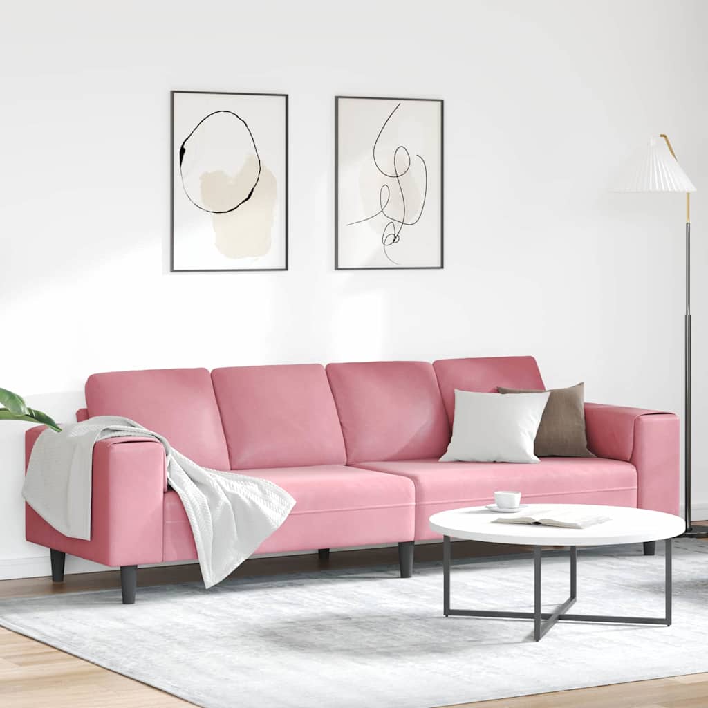 Sofa Set Rosa Samt