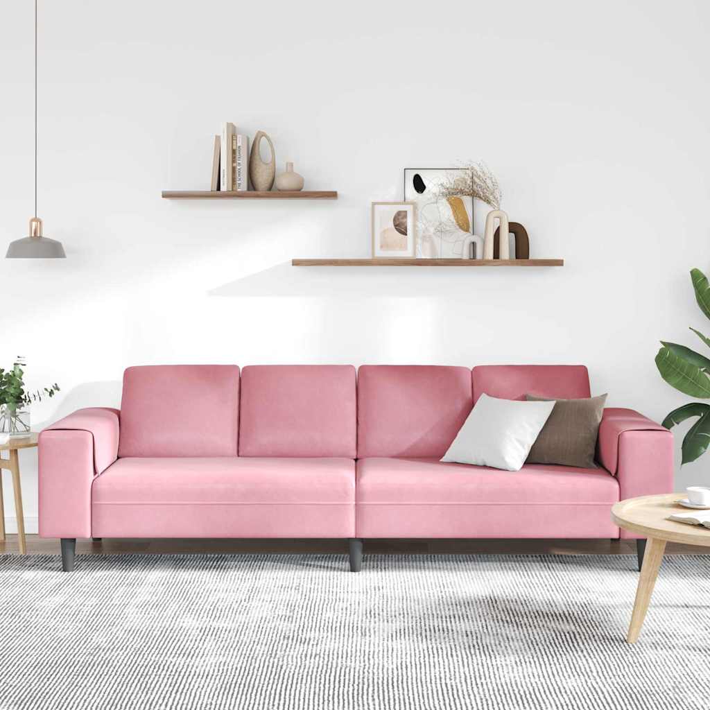 Sofa Set Rosa Samt