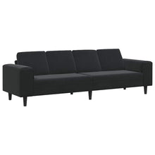 Sofa Set Schwarz Samt