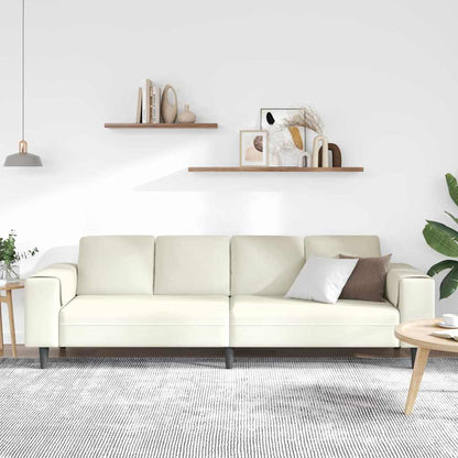Sofa Set Creme Samt
