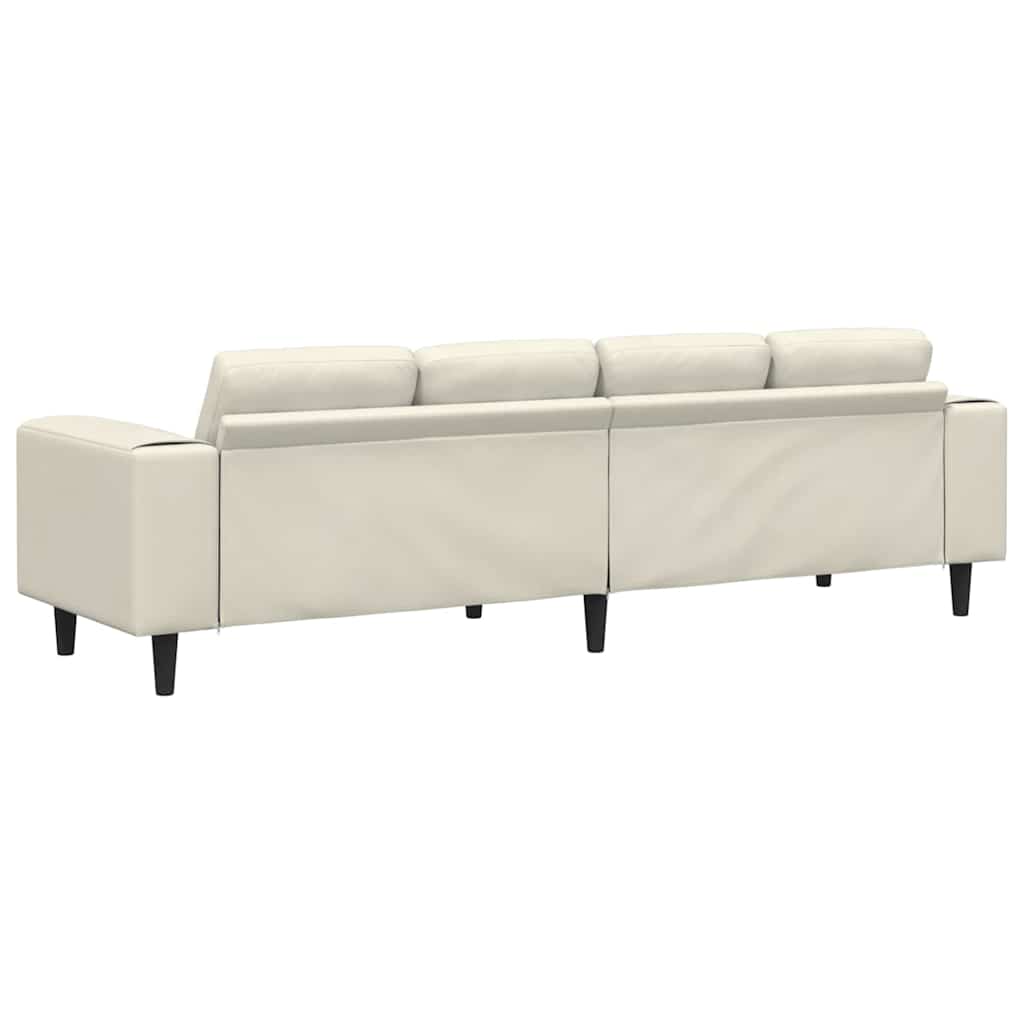 Sofa Set Creme Samt