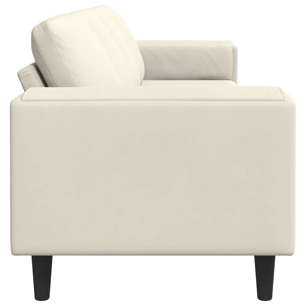 Sofa Set Creme Samt