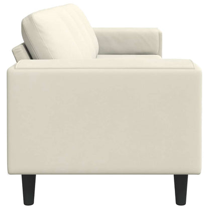 Sofa Set Creme Samt