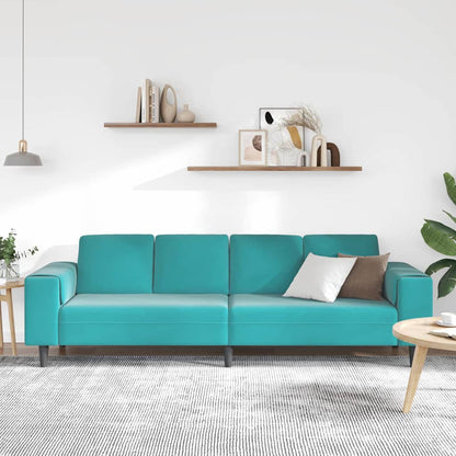 Sofa Set Türkis Samt
