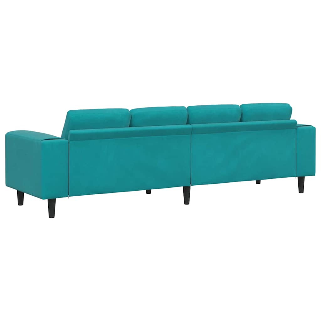 Sofa Set Türkis Samt