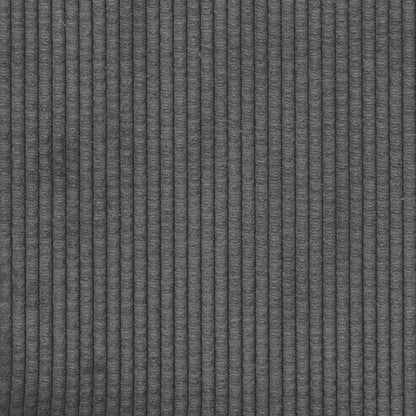 Stoffsofa mit Kissen Dunkelgrau Cordstoff