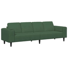 Stoffsofa mit Kissen Dunkelgrün 208 cm Cordstoff