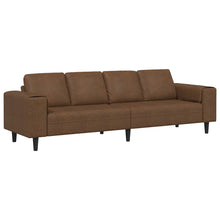 Sofa Set Braun Faux Wildleder