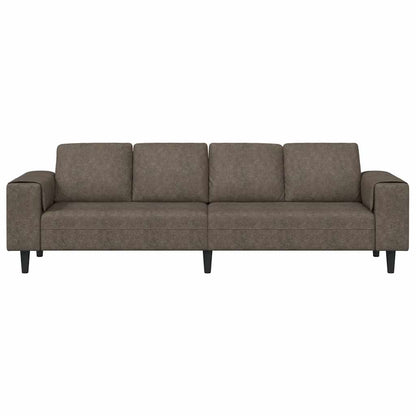 Sofa Set Dunkelgrau Faux Wildleder