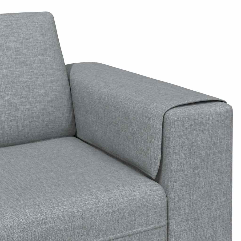 Sofa Set Hellgrau Stoff