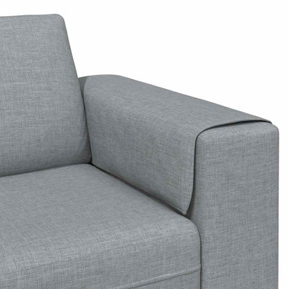 Sofa Set Hellgrau Stoff