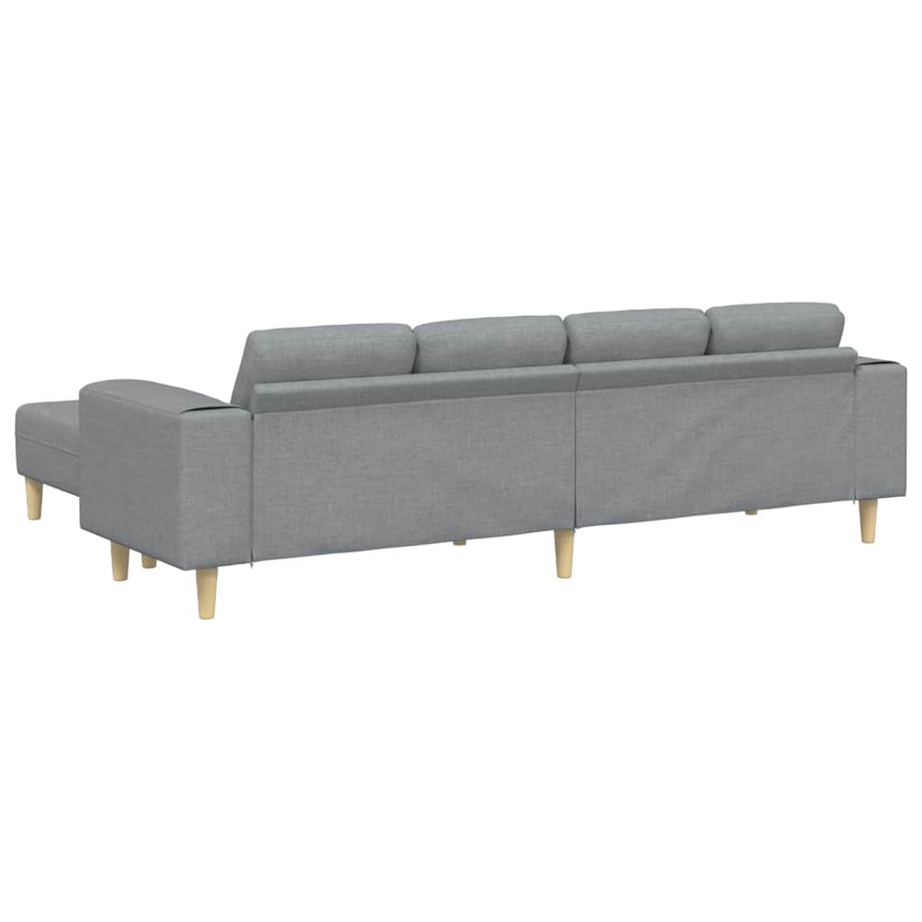 Sofa Set Hellgrau Stoff