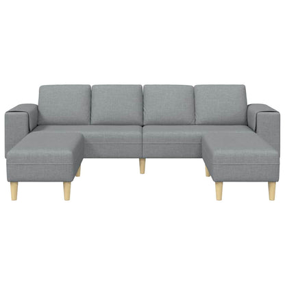 Sofa Set Hellgrau Stoff