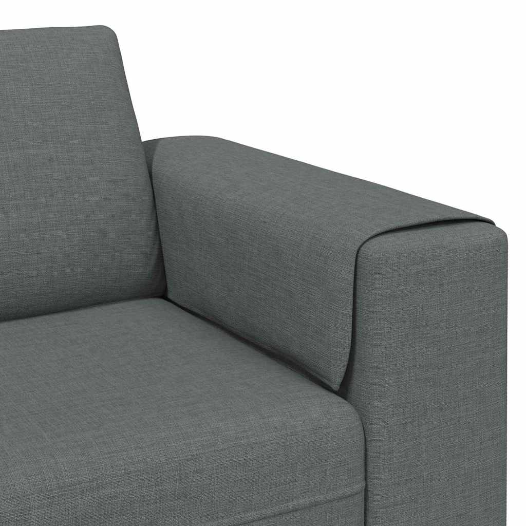Sofa Set Dunkelgrau Stoff