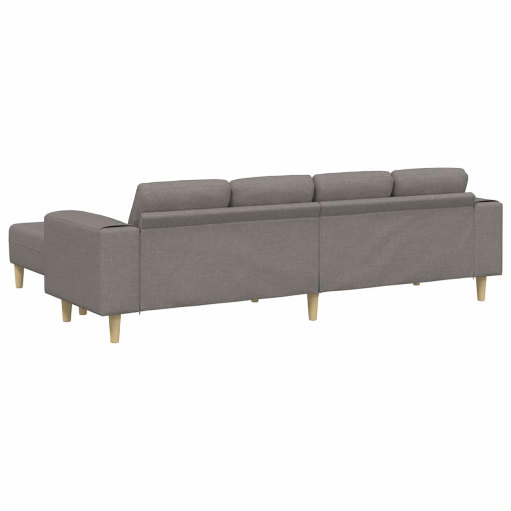 Sofa Set Taupe Stoff