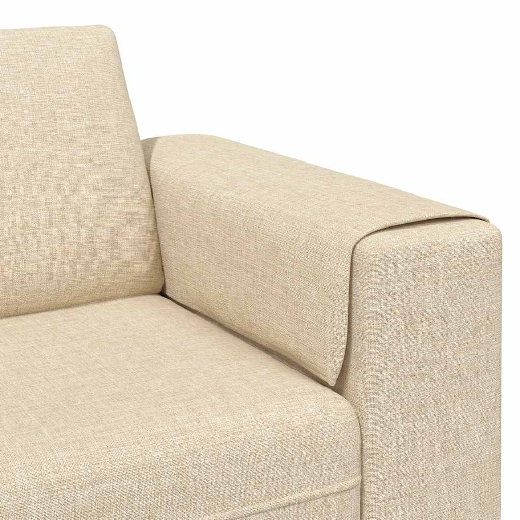 Sofa Set Creme Stoff