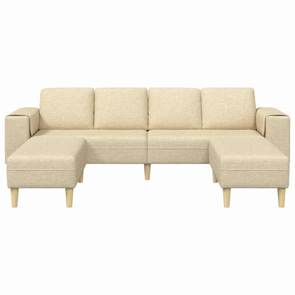 Sofa Set Creme Stoff