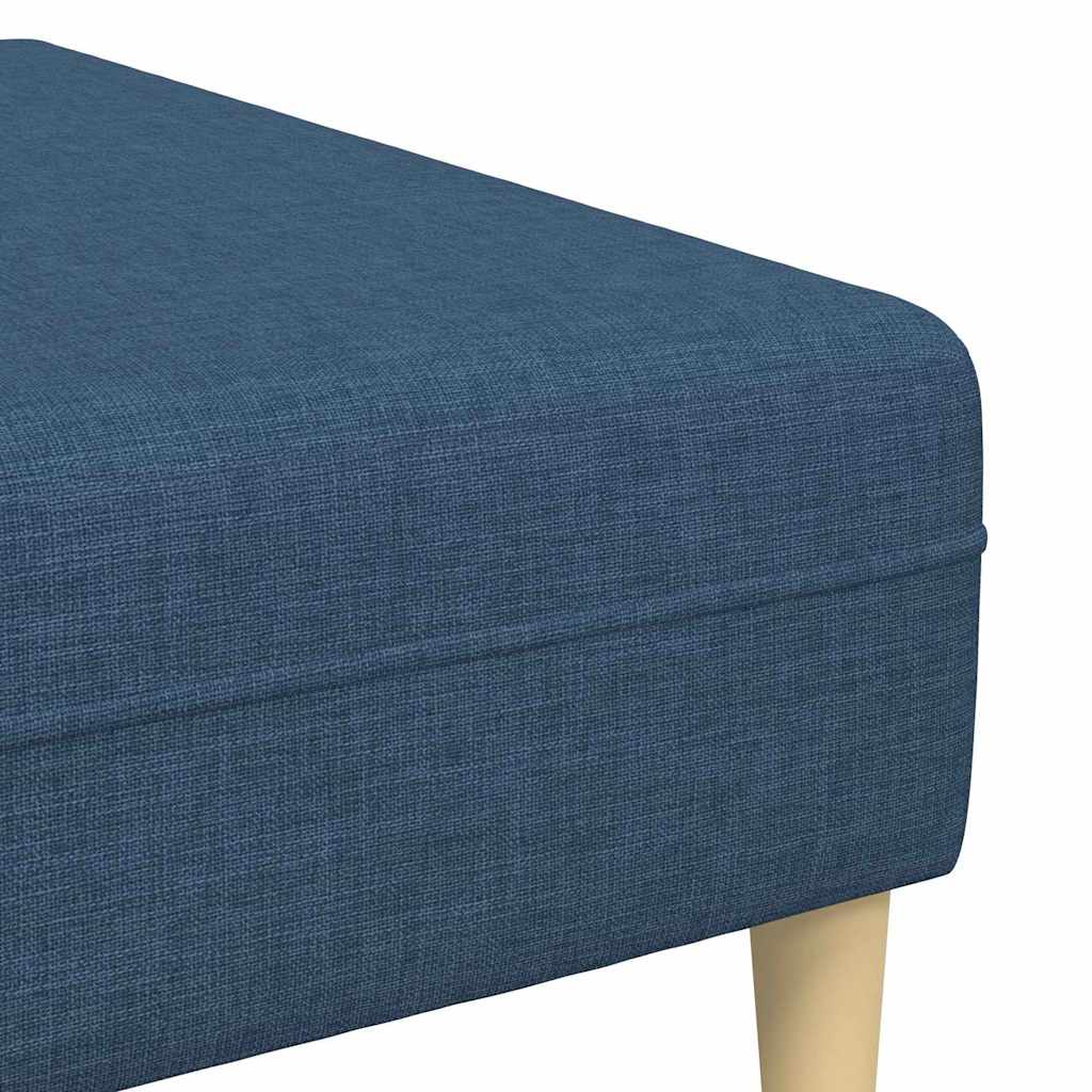 Sofa Set Blau Stoff