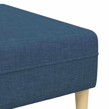 Sofa Set Blau Stoff
