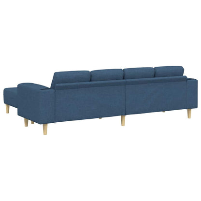 Sofa Set Blau Stoff