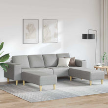 Sofa Set Wolkengrau Stoff