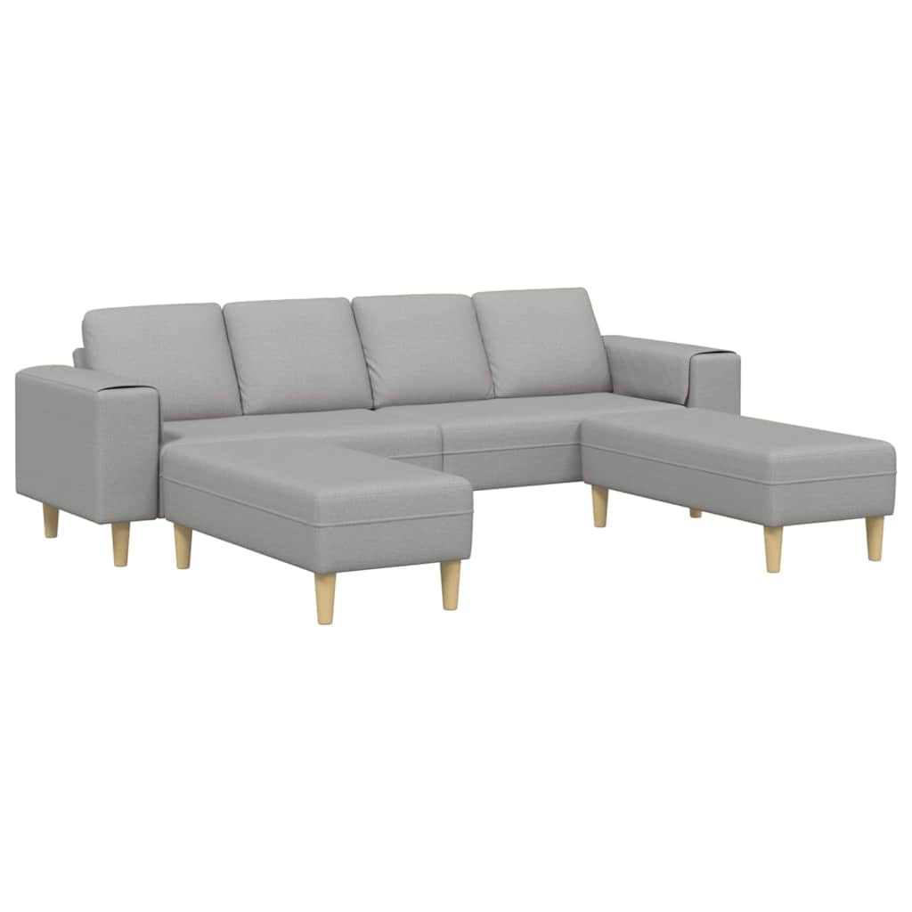 Sofa Set Wolkengrau Stoff