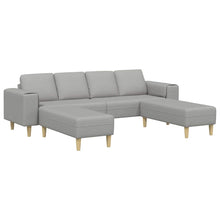 Sofa Set Wolkengrau Stoff